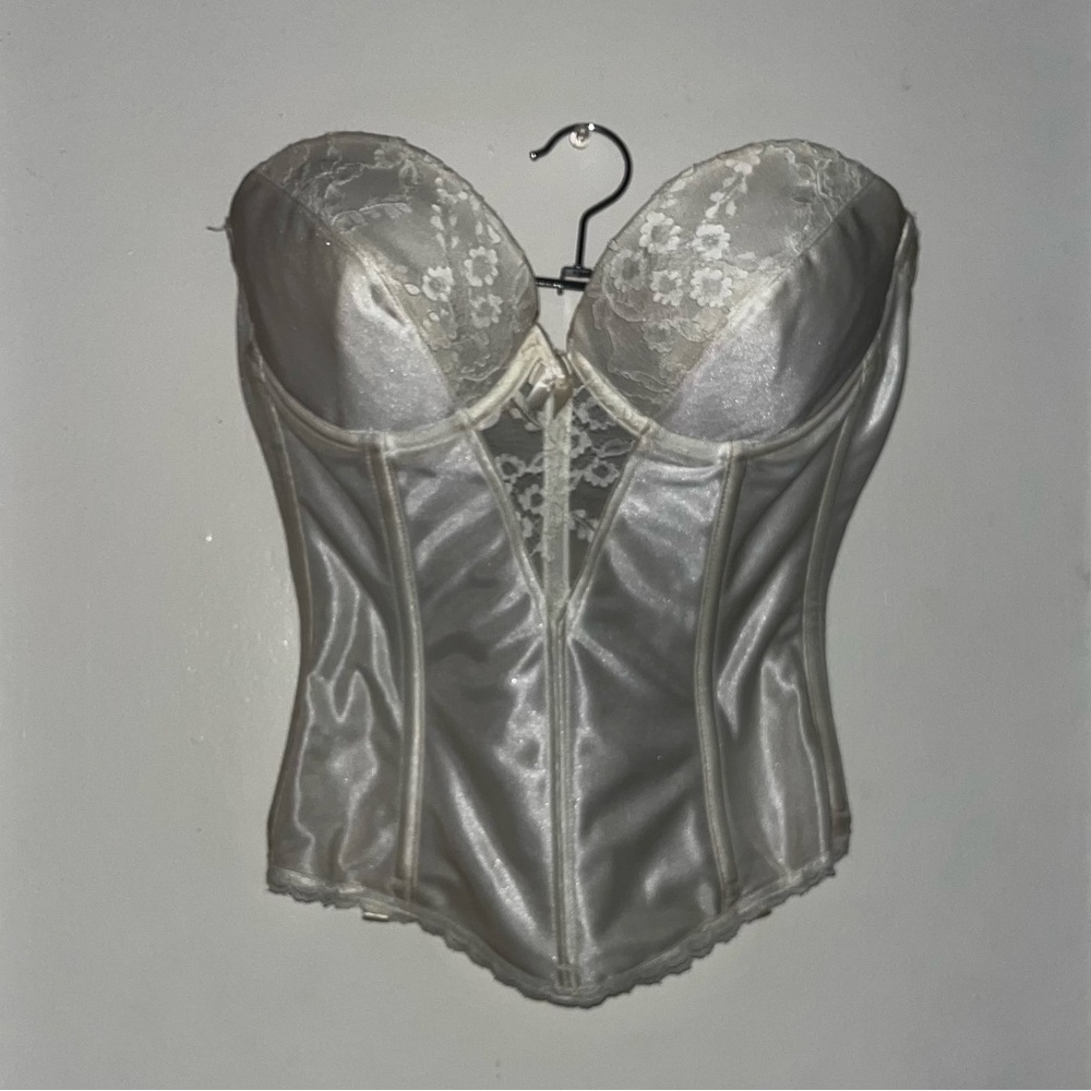 Chic Satin Lace Bustier